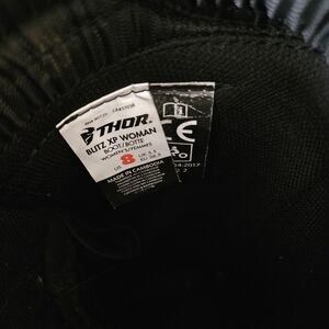 Womens Thor blizt dirtbike boots size 8 and matching shirt size L